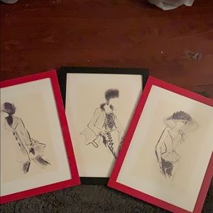 Red and black pictures